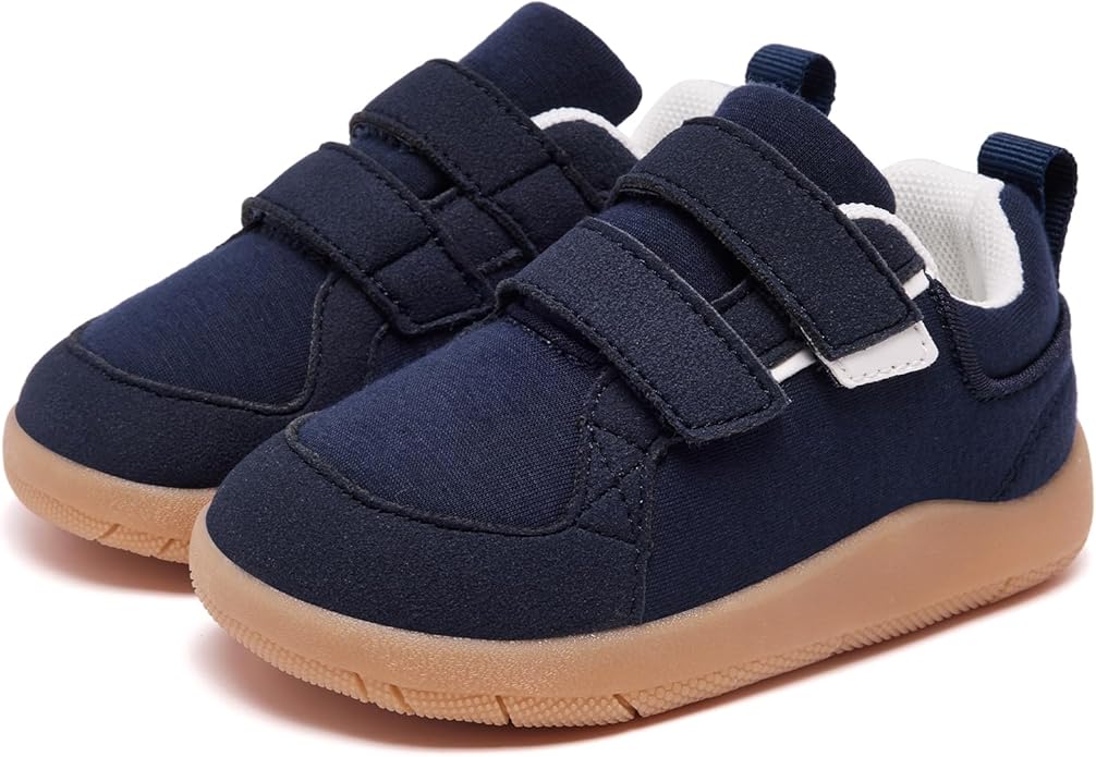 MORENDL Boys & Girls Walking Shoes 0-4 Years Baby Wide Toe Box Barefoot Shoes Toddler Sneakers