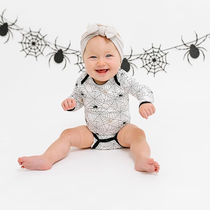 KYTE BABY Soft Bamboo from Rayon Long Sleeve Unisex Bodysuit, 0-24 Months