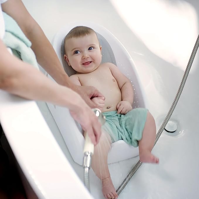 Ingenuity Easy Rinse Bather Baby Bath Seat, Non-Slip Soft Support, 0-6 Months, Up to 20 lbs