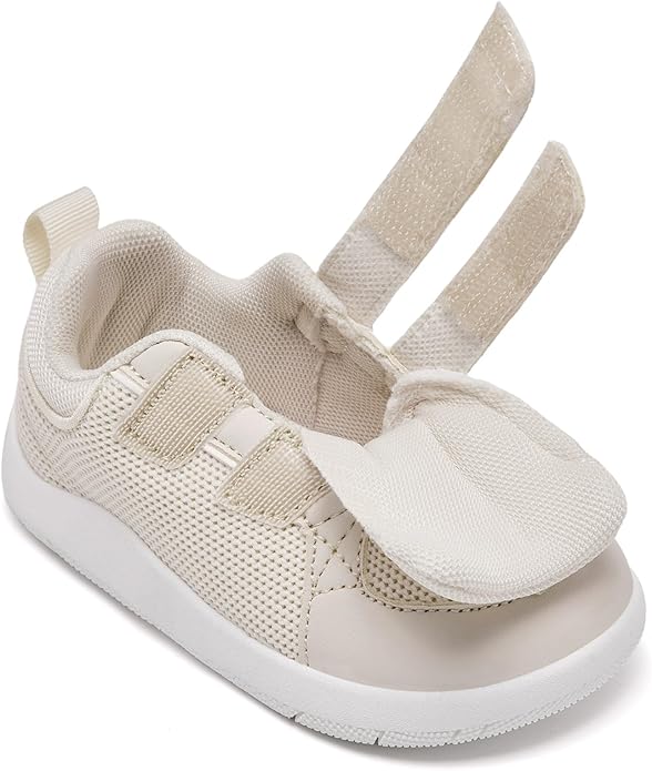 MORENDL Boys & Girls Walking Shoes 0-4 Years Baby Wide Toe Box Barefoot Shoes Toddler Sneakers