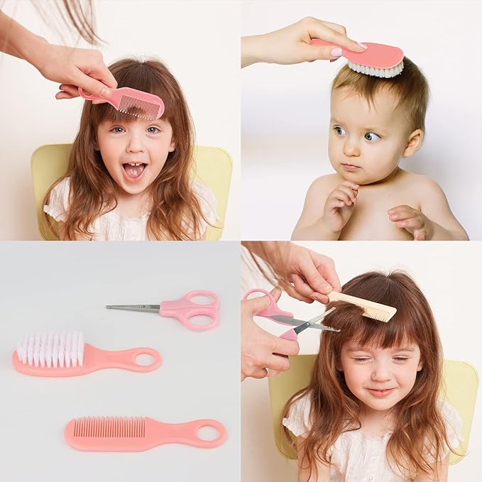 Baby Healthcare and Grooming Kit,21 in 1 Baby Electric Nail Trimmer Set, Baby Grooming Kit,Newborn Nursery Health Care Set,Infant Comb,for Newborn Infant Toddler Kids (Pink)