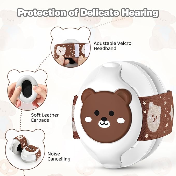 Baby Ear Muffs,25dB Infant Noise Cancelling Headphones for Babies 0-36 Months with Adjustable Headband Infant Ear Protection,Ideal Baby Travel Essentials for Outdoor,Sleep,Airplane & Music Festivals