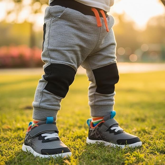 MORENDL Wide Toddler Shoes Baby Walking Shoes Boys & Girls Barefoot Sneakers Zero Drop Comfort Tennis Running Outdoor Activities