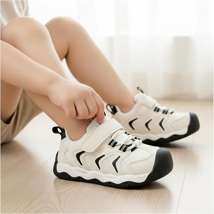 Baby Boy Girl First Walking Shoes Wide Toe Toddler Sneakers Breathable Non Slip Infant Barefoot Shoes 6 12 18 24 Months