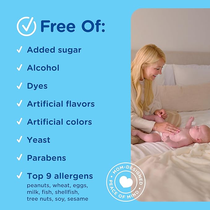 Mommy's Bliss Original Gripe Water, Gas and Colic Relief, Gentle and Safe, Made for Infants, 2 Weeks+, 8 Fl Oz (2 Bottles)