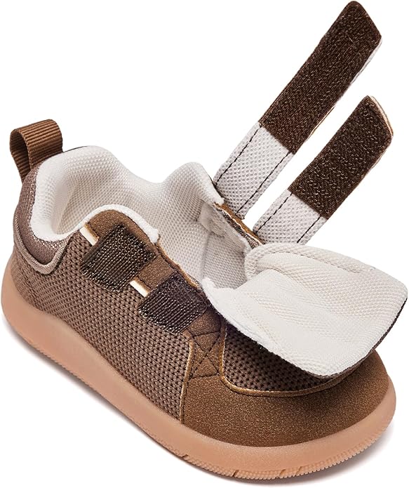 MORENDL Boys & Girls Walking Shoes 0-4 Years Baby Wide Toe Box Barefoot Shoes Toddler Sneakers