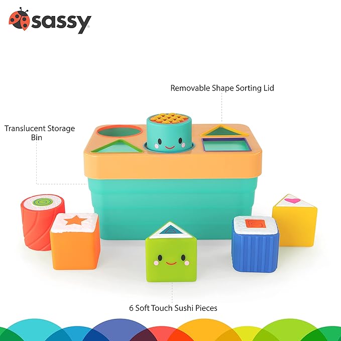 Sassy Sushi Sorter, Multi (Pack of 6)