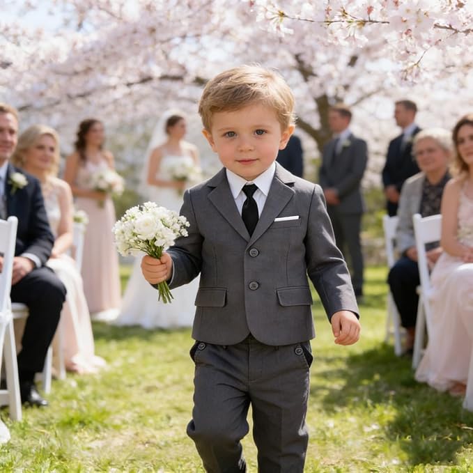 Baby Suit for Toddler Boys Infant Formal Suits Baby Boy Ring Bearer Wedding Outfit