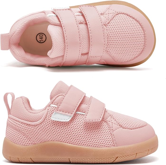 MORENDL Boys & Girls Walking Shoes 0-4 Years Baby Wide Toe Box Barefoot Shoes Toddler Sneakers