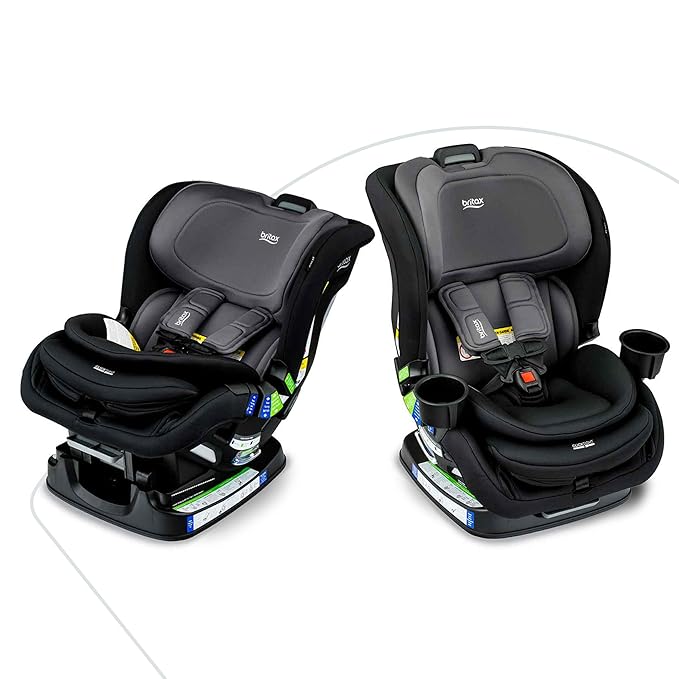 Britax Poplar Convertible Car Seat, 2-in-1 Car Seat with Slim 17-Inch Design, ClickTight Technology, Stone Onyx