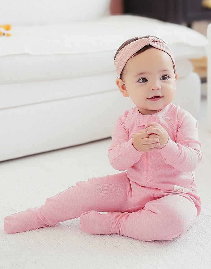 VAENAIT BABY Infant Toddler Boys Girls Modal Cotton Footed Pajamas One-Piece Romper Sleep and Play 0M-2T