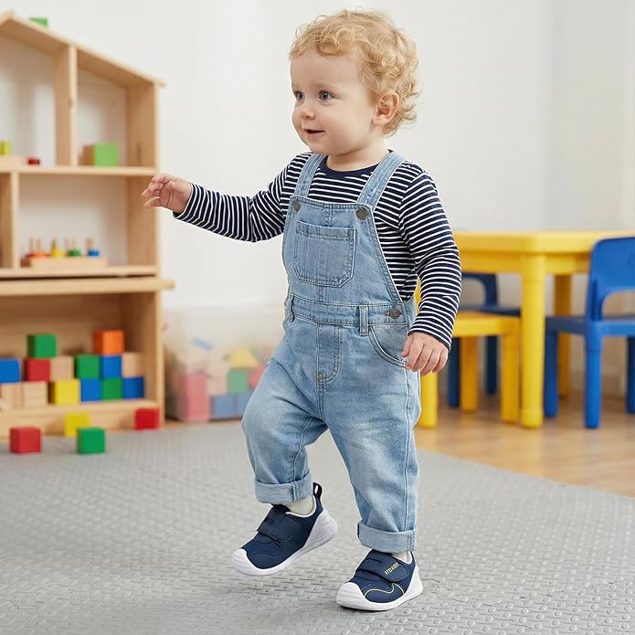 Baby Barefoot First Walking Shoes with Wide Toe Box Orthopedic Toddler Shoes for 6 12 18 24 Months