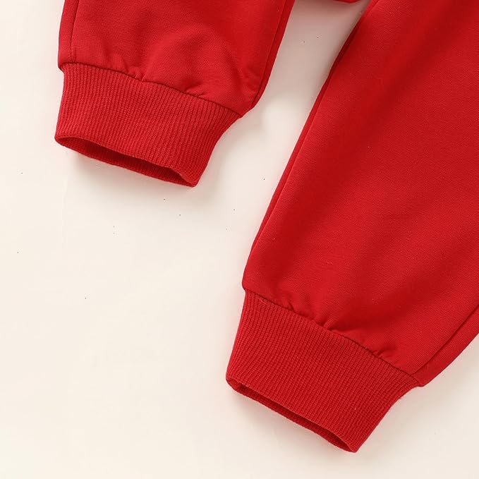 Fall Outfit for Toddler Boy Girl Long Sleeve Bear Sweatshirt Pant Sets Winter Pullover Clothes