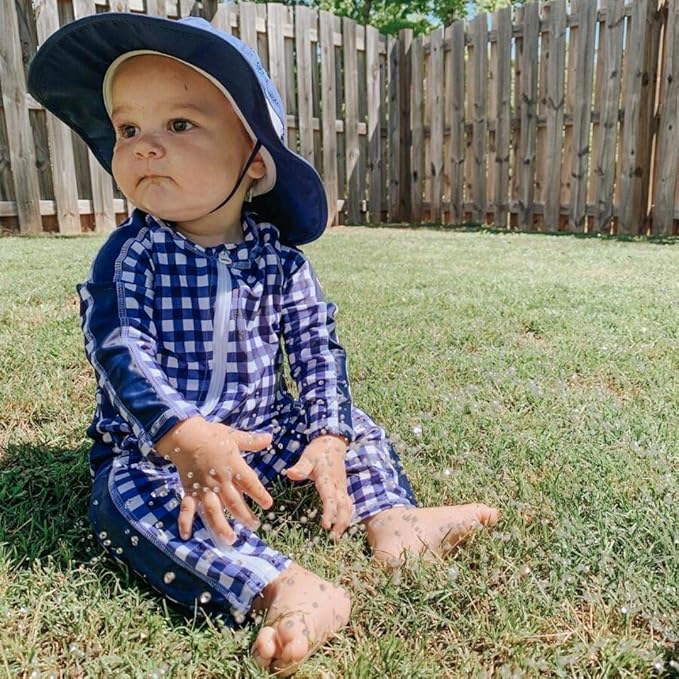 SwimZip Boys' Long-Sleeve UPF 50+ Swimsuit for Baby, Toddler, & Little Boys