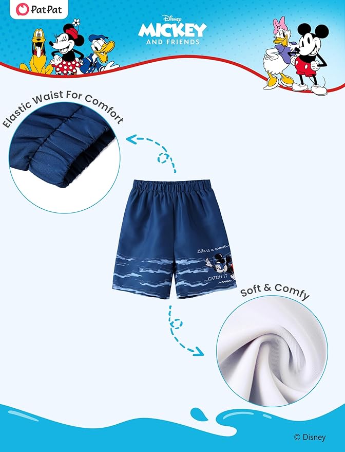 Disney Marvel Spiderman Cars Boy Swimsuit Rash Guard Shirts & Swim Trunk Boys Swim Set Mickey Summer Bathing Suit 2-13 Years