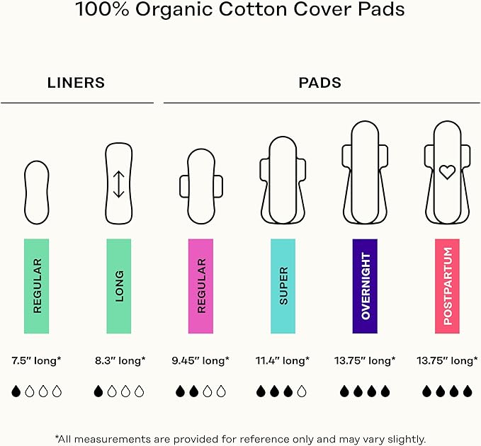 The Honey Pot Company - 80ct - Herbal Sanitary Pads for Women - Regular Flow w/Wings - Infused w/Essential Oils for Cooling Effect & Organic Cotton Cover - Feminine Care