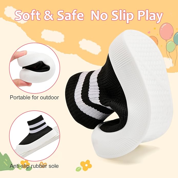 VIFUUR Baby Shoes Girls Boys Toddler Sneakers Non-Slip First Walkers Shoes for Babies 6 9 12 18 24 Months