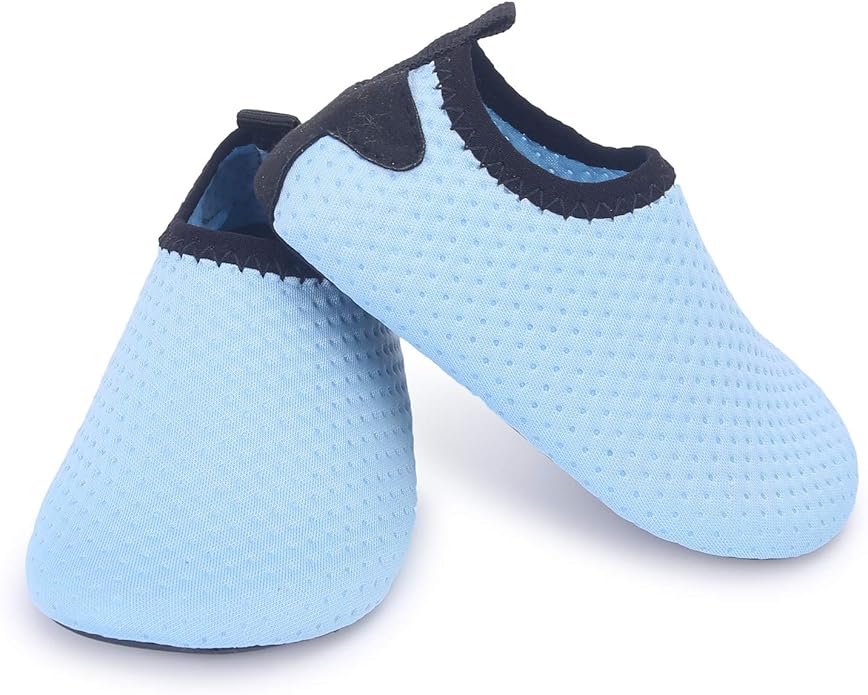 JIASUQI Baby Boys and Girls Barefoot Swim Water Skin Shoes Aqua Socks for Beach Swim Pool