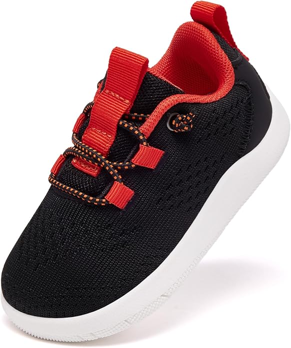 MORENDL Wide Toddler Shoes Baby Walking Shoes Girls Boys Zero Drop Minimalist Sneakers Slip On Tennis Shoe Breathable Naturally Flexible