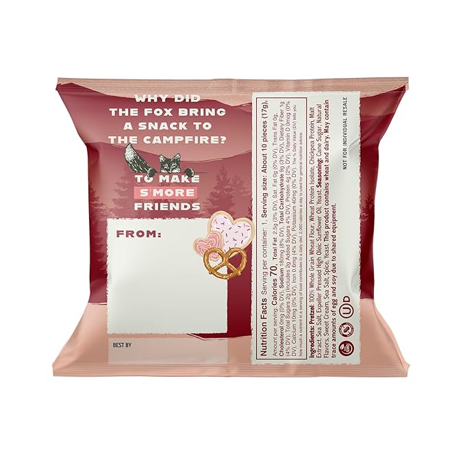 Kindling Protein Pretzels | Protein-Packed Snack Size Bags | Kosher | 8-9g Protein Per Serving | No Artificial Flavors, Soy-Free | Lunches, Office Snacks, & On-the-Go 0.6 Ounce (Pack of 30), Sugar Cookie