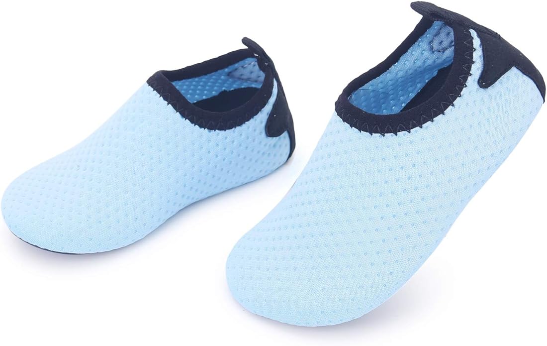 JIASUQI Baby Boys and Girls Barefoot Swim Water Skin Shoes Aqua Socks for Beach Swim Pool