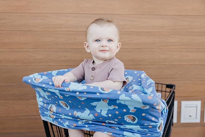 Copper Pearl Multi-Use Cover: Car Seat Covers, Nursing Cover, and Stroller Cover - Stretchy Fabric, All-Season Use, Stylish Designs, Easy Access for Moms - Cookie Monster