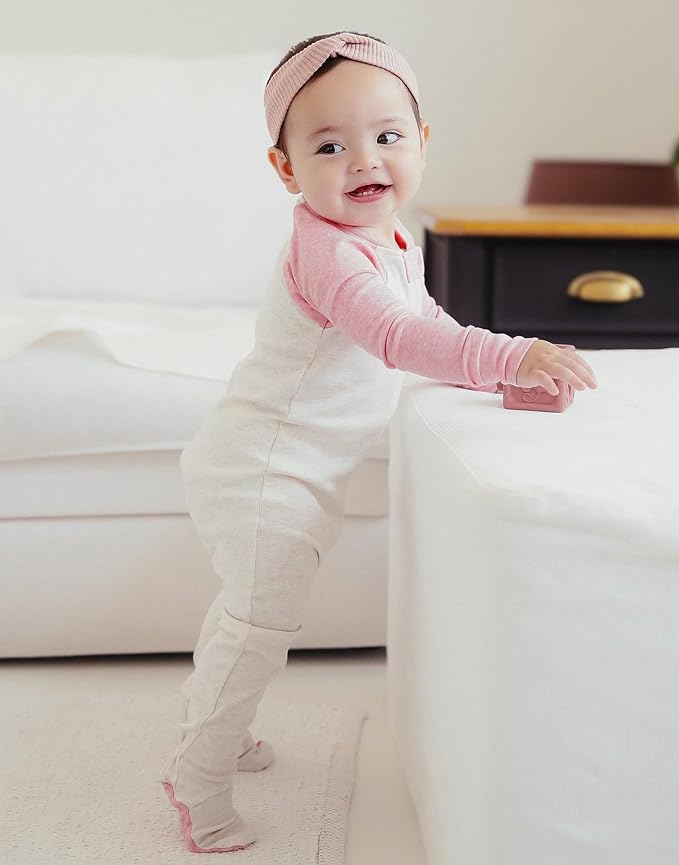 VAENAIT BABY Infant Toddler Boys Girls Modal Cotton Footed Pajamas One-Piece Romper Sleep and Play 0M-2T