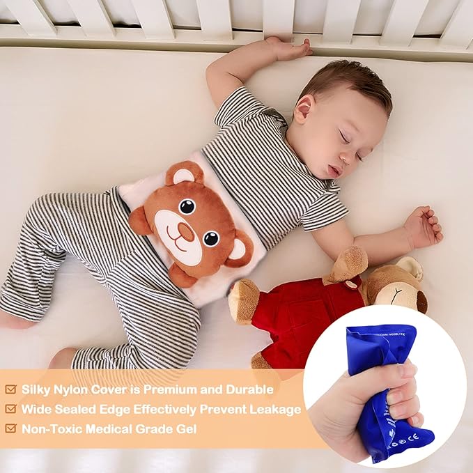Baby Colic, Gas and Upset Stomach Relief - Heigoeost Newborns Heating Pad Colic Belly Belt for Babies Gas & Colic Tummy Relief, Baby Heated Tummy Wrap for Colic, Gas, Upset Stomach Infants Relief