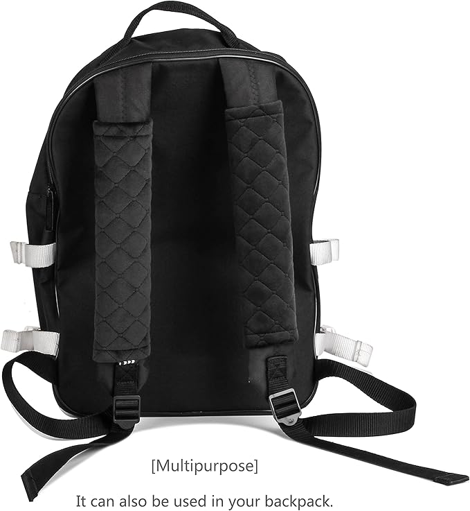 Amooca Soft Auto Seat Belt Cover Seatbelt Shoulder Pad 2 PCS for a More Comfortable Driving Compatible with All Cars and Backpack Black