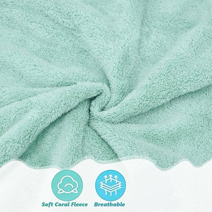 30 Pack Baby Washcloths, Microfiber Coral Fleece 7 x 9 Inch Baby Bath Face Towel, Baby Face Skin Wash Cloths Towels Set