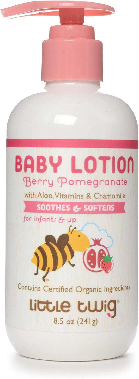 Little Twig Baby Lotion, Natural Plant Derived Formula, Berry Pomegrante, 8.5 fl oz