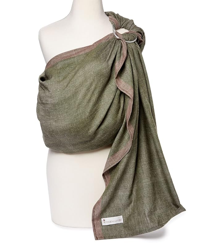 Hip Baby Wrap - Baby Wraps Carrier for Infants and Toddlers - Soft, Durable Cotton Toddler Sling Carrier for Babies 8-35 lbs - Comfortable, Versatile for Nursing, Baby Shower Gifts - Olive