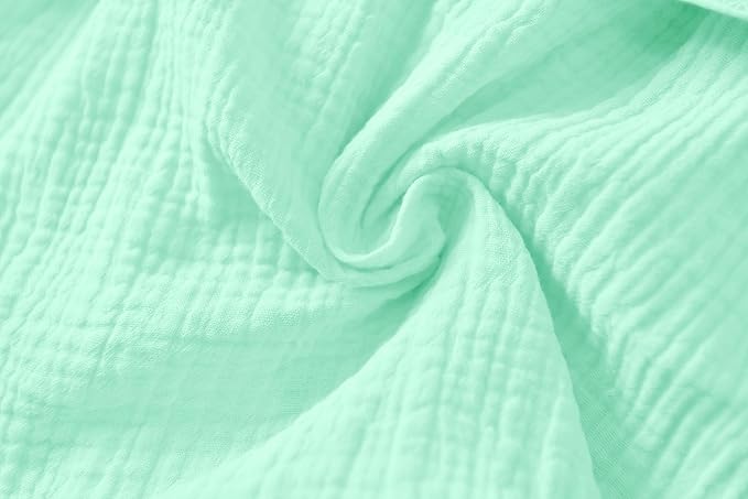 Organic Cotton Toddler Bathrobe, Soft and Breathable Baby Robe for Kid, Boy& Girl Hooded Robe Muslin