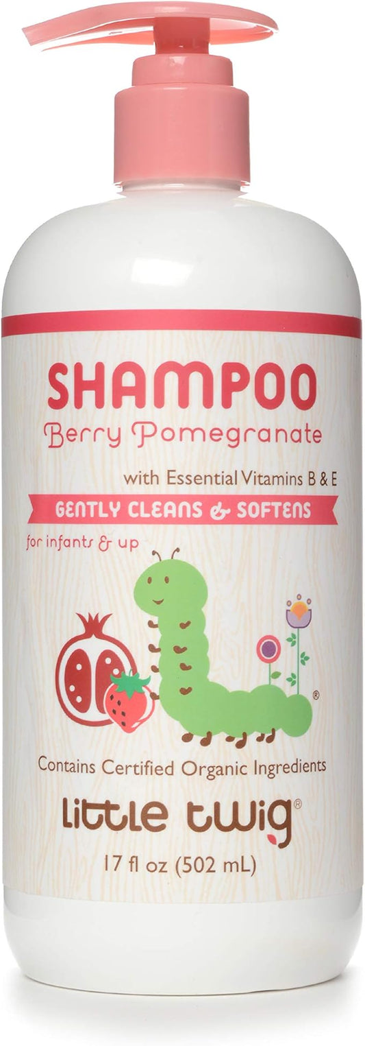 Little Twig Shampoo, Natural Plant Derived Formula, Berry Pomegranate, 17 fl oz.