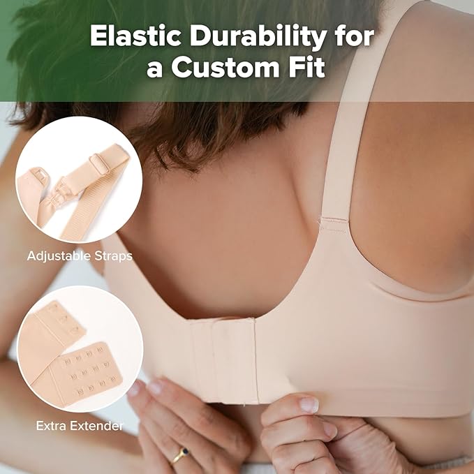 haakaa Nursing Bras for Breastfeeding, Ultra Comfort Jelly Strip“ Supportive Maternity Bras Wireless Pregnancy Bras