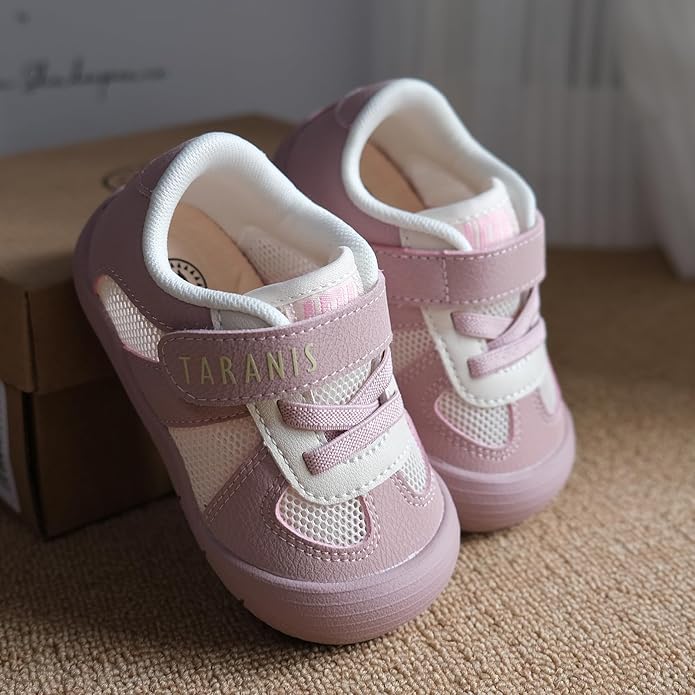 TARANIS Infant/Toddler Shoes Baby Sneaker Boy Girl First Walking Shoes Lightweight Non-Slip Newborn Crib Shoes