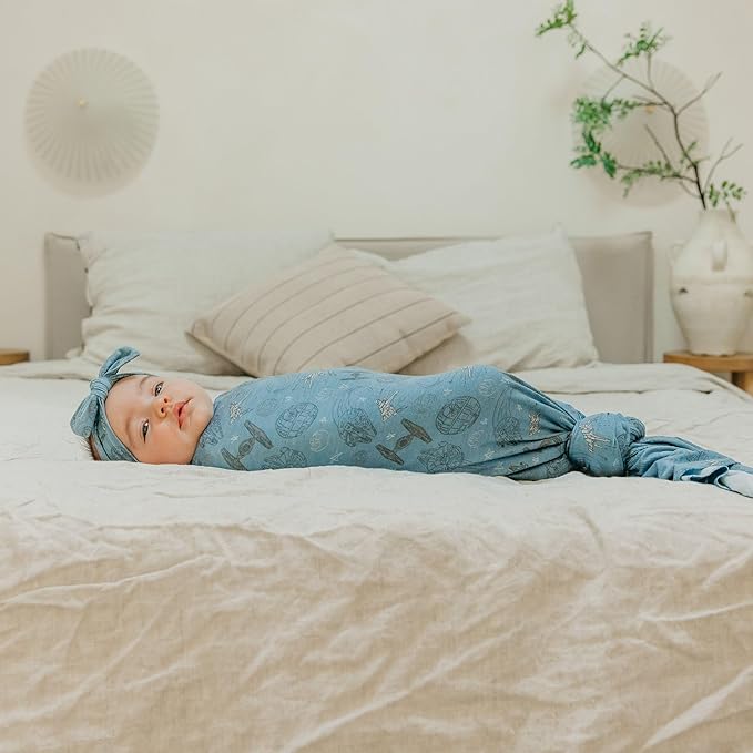 Copper Pearl Large Premium Knit Baby Swaddle Receiving Blanket Starships