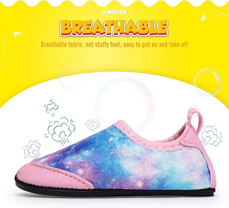 Baby Boys and Girls Swim Water Shoes Barefoot Aqua Socks Non-Slip for Beach Pool Toddler Kids
