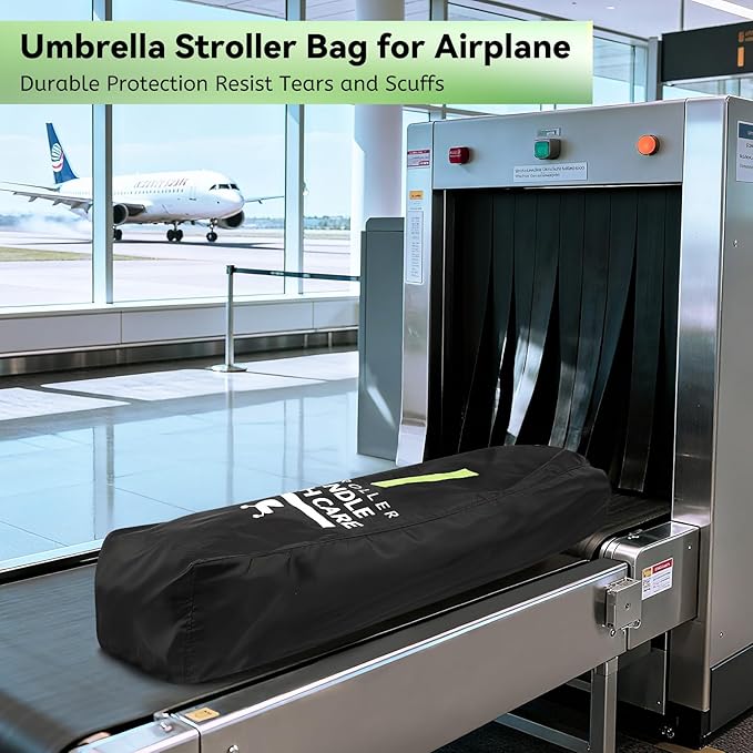 Guiseapue Umbrella Strollers Bag for Airplane Travel Bag for Air Travel, Stroller Cover Accessories Fits Most Single Umbrella Baby Strollers, Christmas Baby Shower Gifts, Flying Essentials