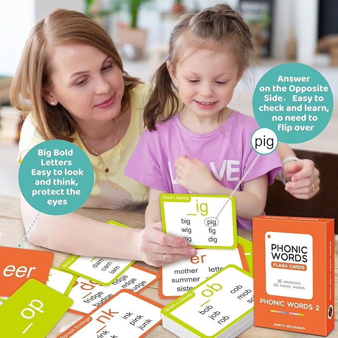 712 Sight Words/Phonics Flash Cards, Dolch & Fry High Frequency Site Words, Learn to Read CVC Blends, Short/Long Vowel Sounds, Flash Cards Games for PreK Kindergarten 1st 2nd 3rd Grade, Kids 4-10