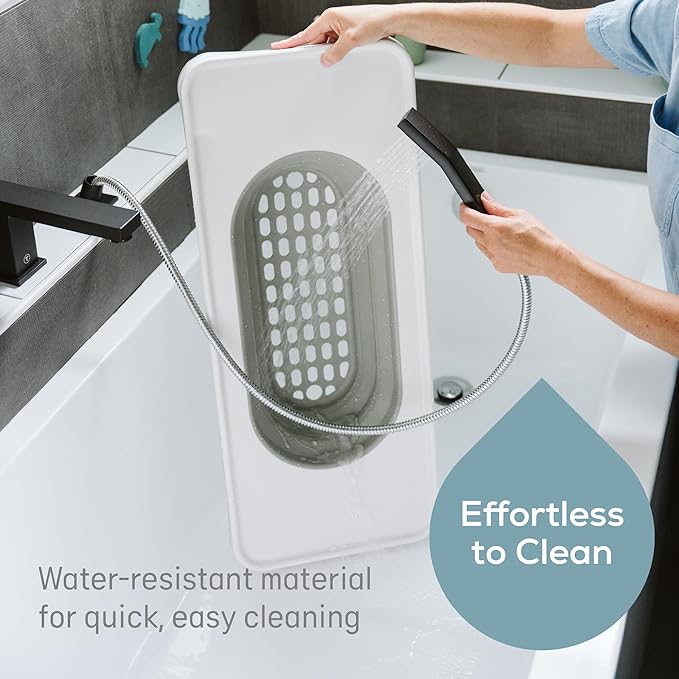 Angelcare Bath Shelf | Fits Standard Bathtubs Up to 28" Wide | Collapsible Drain-Through Basket | Lightweight Bathtub Caddy & Toy Organizer | Durable, Water-Resistant and Easy to Clean