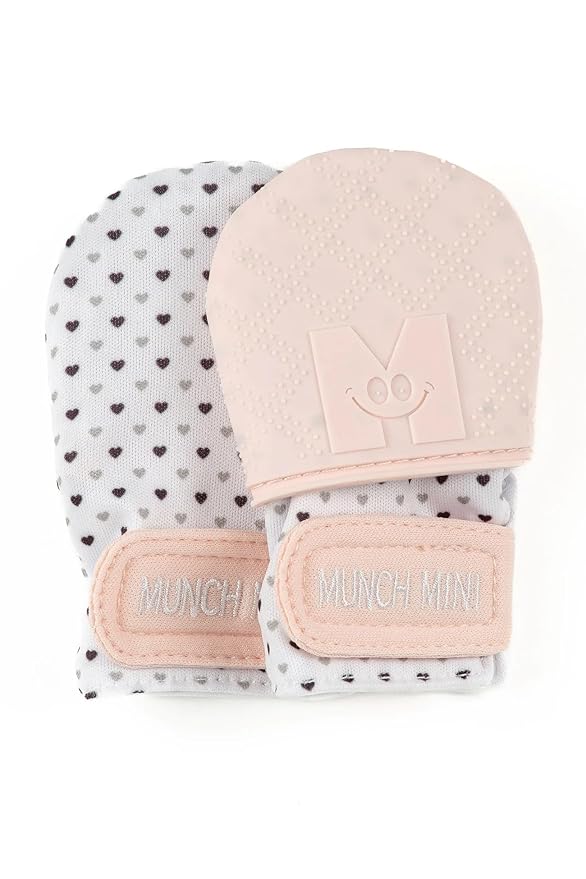 Pink Heart Teether Combo by Malarkey Kids