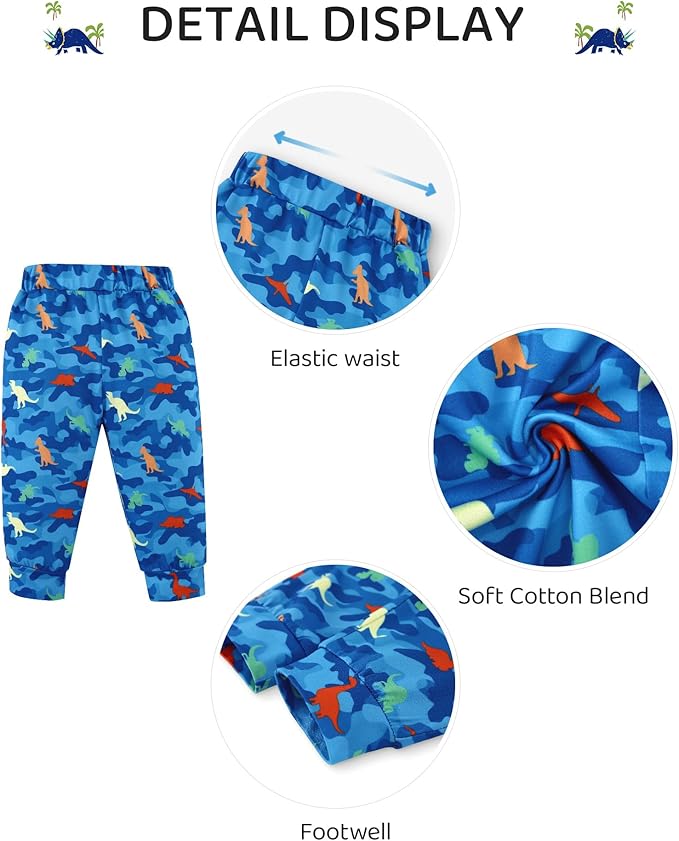 Newborn Boy Summer Outfits Animal Print Short Sleeve Romper with Hoodie & Pants Infant Clothing Set