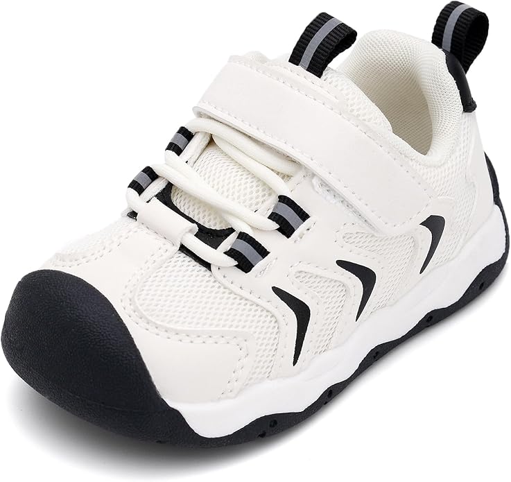 Baby Boy Girl First Walking Shoes Wide Toe Toddler Sneakers Breathable Non Slip Infant Barefoot Shoes 6 12 18 24 Months