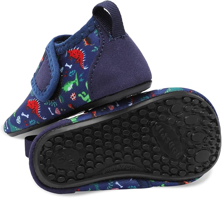 JIASUQI Baby Boys and Girls Barefoot Swim Water Skin Shoes Aqua Socks for Beach Swim Pool