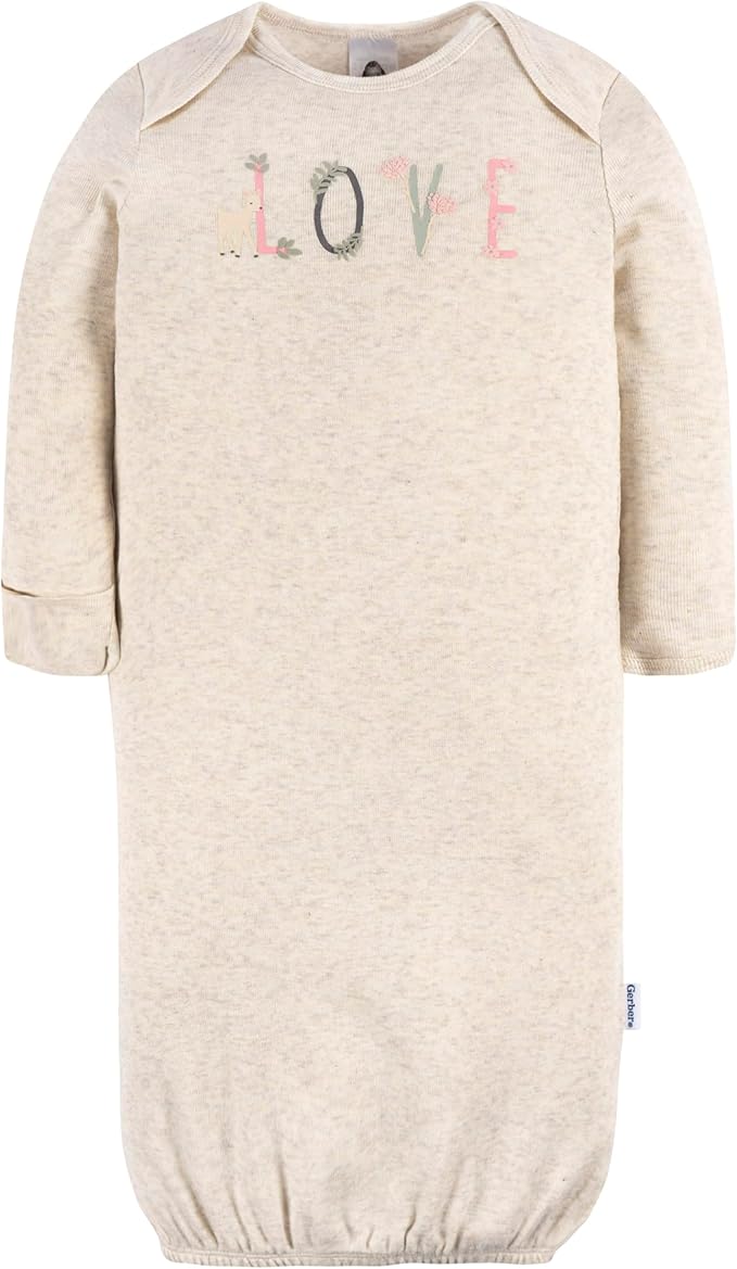 Gerber baby-girls 4-pack Sleeper Gown
