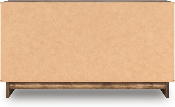Signature Design by Ashley Darcalli Retro 6 Drawer Dresser with Easy Glide and Safety Stop, Brown