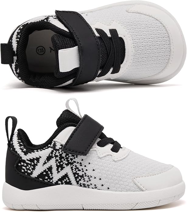 MORENDL Wide Toddler Shoes Baby Walking Shoes Boys & Girls Barefoot Sneakers Zero Drop Comfort Tennis Running Outdoor Activities