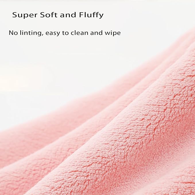 Baby Hooded Bath Towel 31.5"x31.5" Ultra Absorbent Soft Coral Fleece, for Newborn Infant Toddler Up to 3 Years, Unisex Bathrobe Blanket for Boys & Girls 2PCS(Sakura Pink)