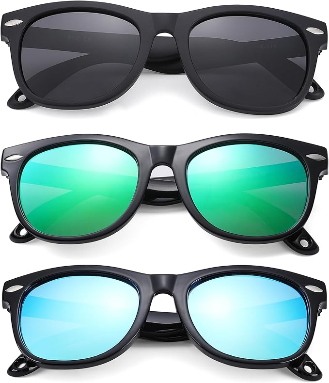Polarized Baby Sunglasses with Strap - Unbreakable Flexible Infant Sunglasses for Toddlers Age 0-24 Months
